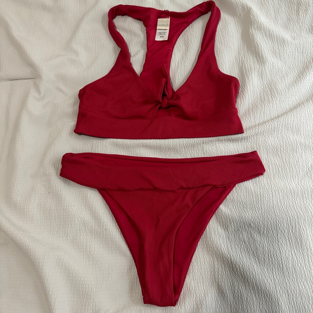 L*SPACE Ribbed Bikini Set - Picture 2 of 6